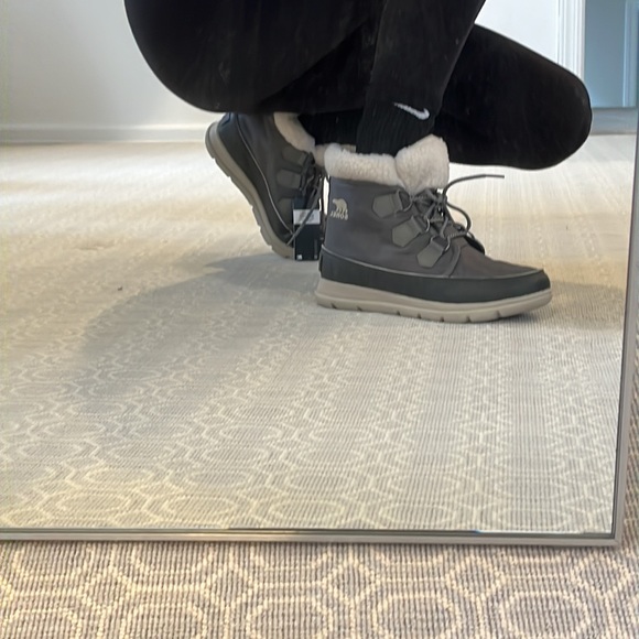 SOREL- Explorer Carnival Waterproof Boot with Faux Fur Collar - Picture 5 of 5